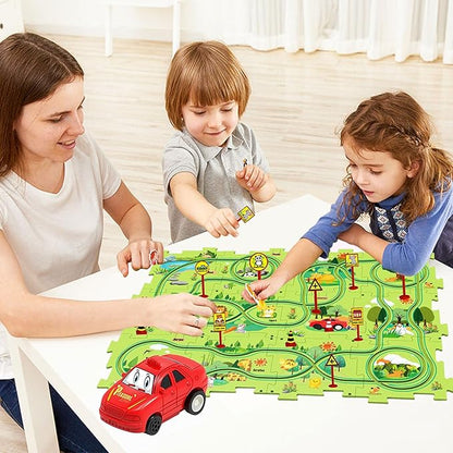 Pista De Rompecabezas Carrito 25 Piezas