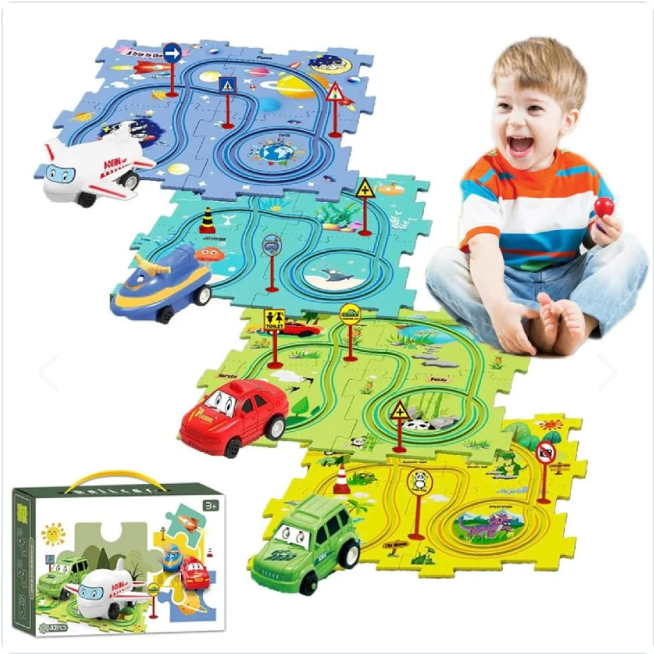 Pista De Rompecabezas Carrito 25 Pcs