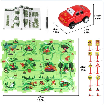 Pista De Rompecabezas Carrito 25 Pcs