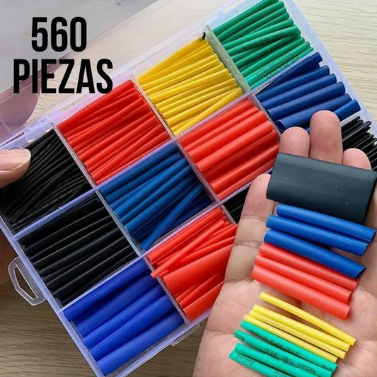 Kit de 560 Tubos Termoencogibles para Cables