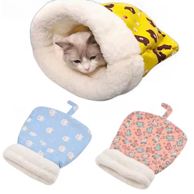 Cama Túnel Semi-Cerrada para Mascotas