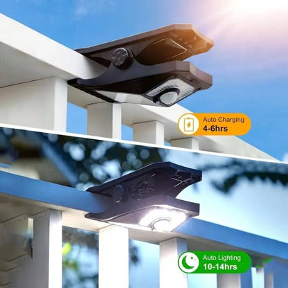 LÁMPARA SOLAR DE CLIP CON SENSOR DE MOVIMIENTO