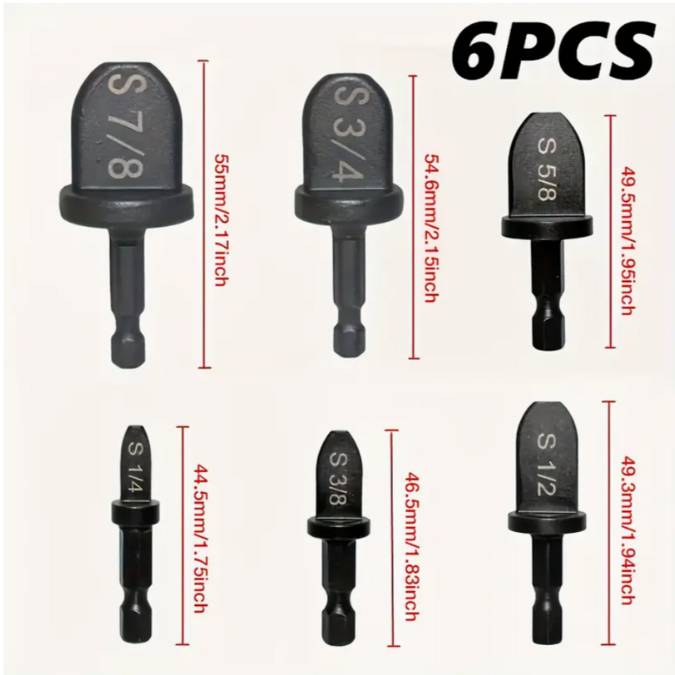 BROCAS EXPANSORAS X6 PARA TUBOS ALUMINIO-COBRE