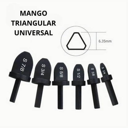 BROCAS EXPANSORAS X6 PARA TUBOS ALUMINIO-COBRE