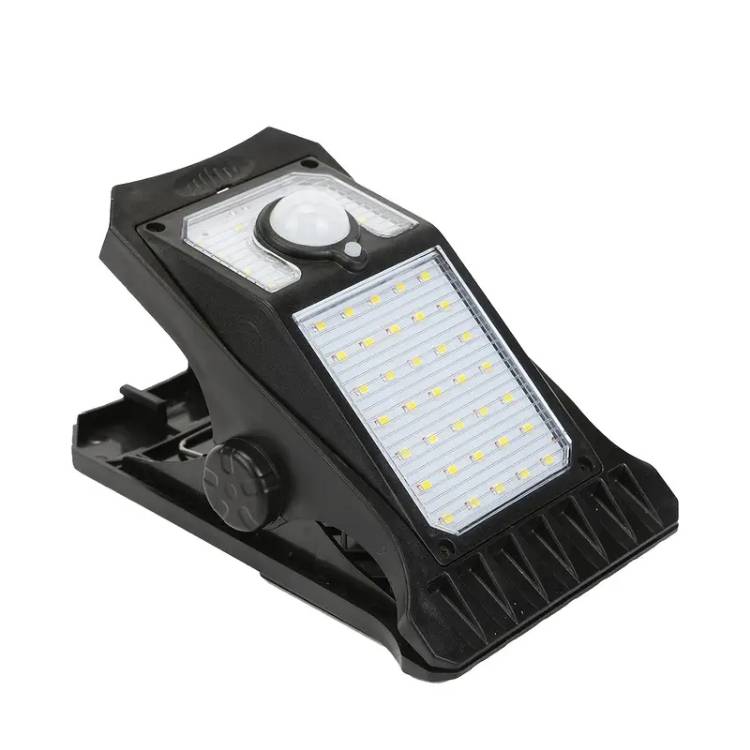 LÁMPARA SOLAR DE CLIP CON SENSOR DE MOVIMIENTO