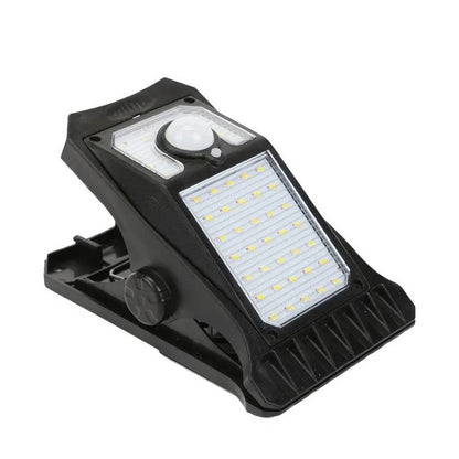 LÁMPARA SOLAR DE CLIP CON SENSOR DE MOVIMIENTO