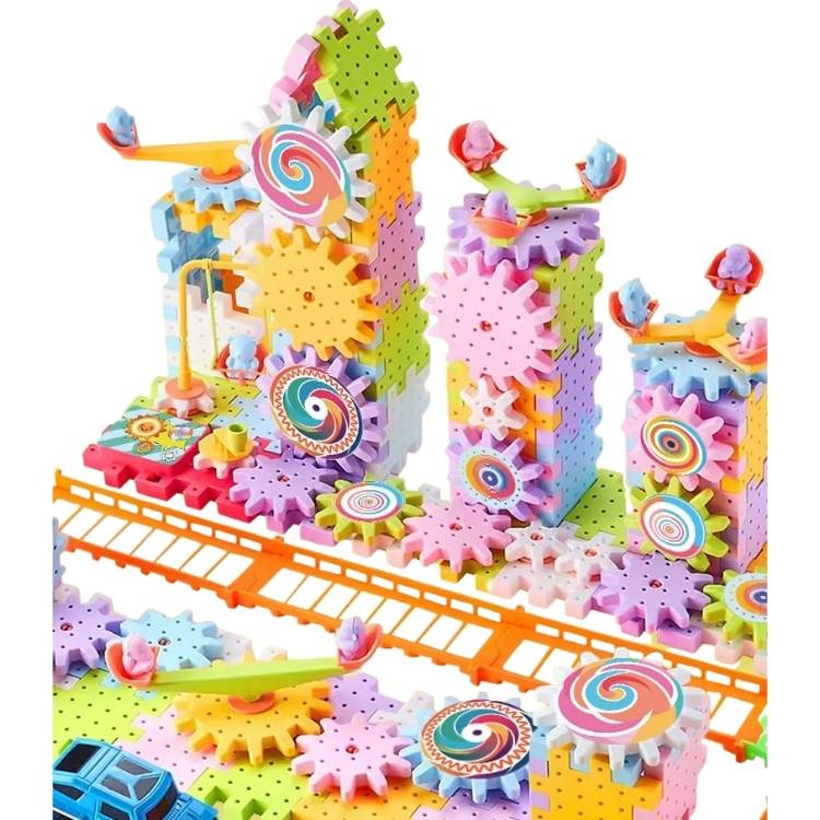 Kit Juego Didáctico de Engranajes con Motor- 194 Piezas