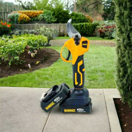 TIJERA PODADORA ELÉCTRICA DEWALT 36V + 2 BATERÍAS