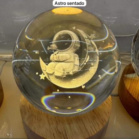 Lámpara Esfera de Cristal Decorativa OFERTA 2 X 1