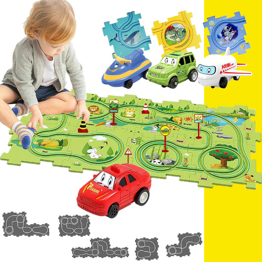Pista De Rompecabezas Carrito 25 Piezas