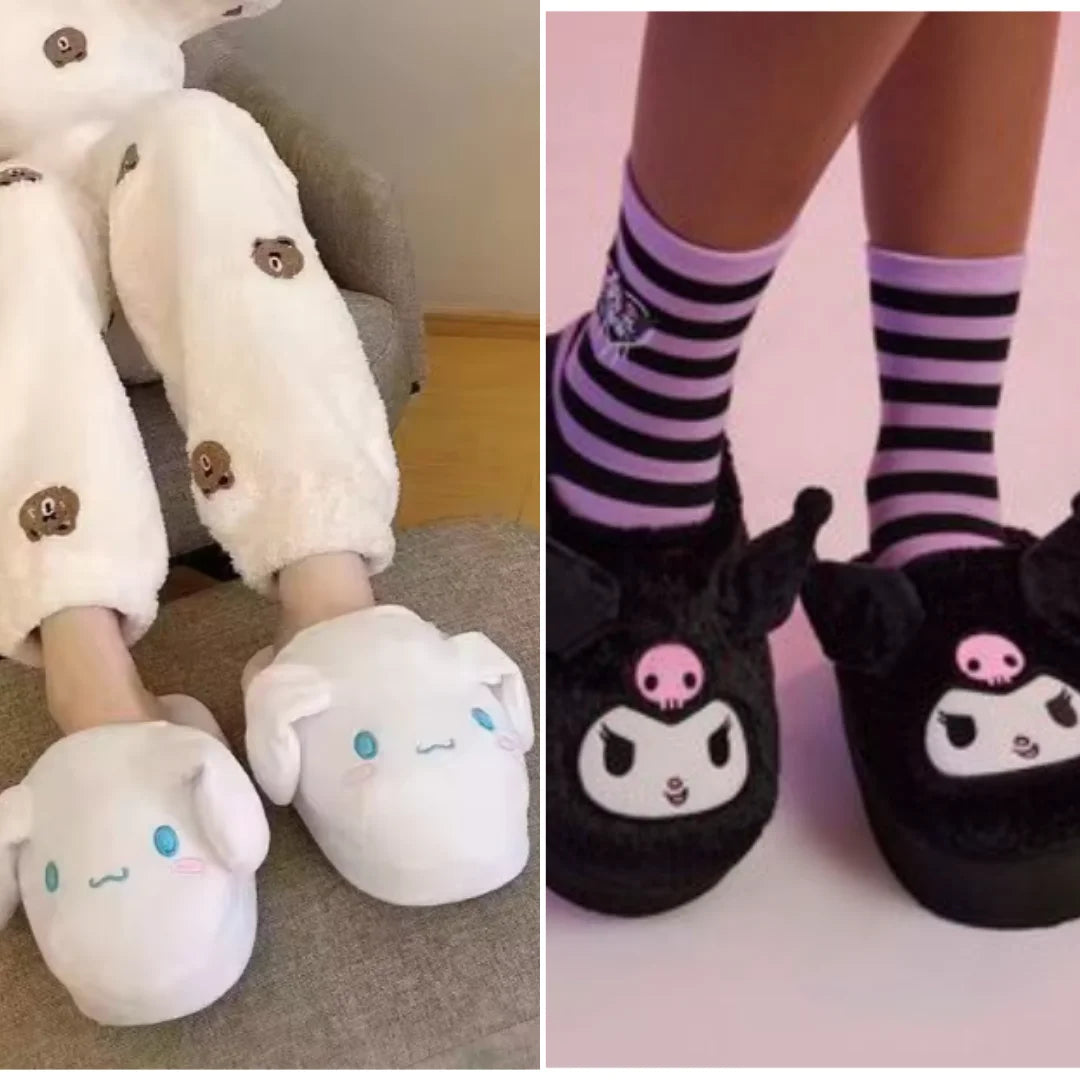 Pantuflas Kuromi & Cinamorroll Orejas Interactivas
