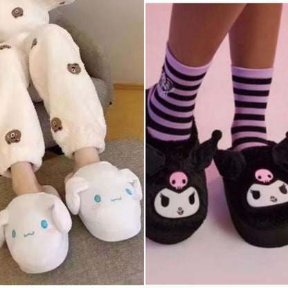 Pantuflas Kuromi & Cinamorroll Orejas Interactivas