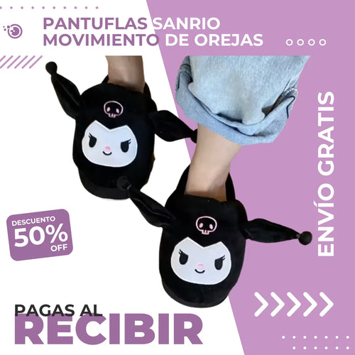 Pantuflas Kuromi & Cinamorroll Orejas Interactivas