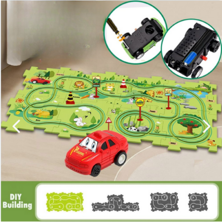 Pista De Rompecabezas Carrito 25 Pcs