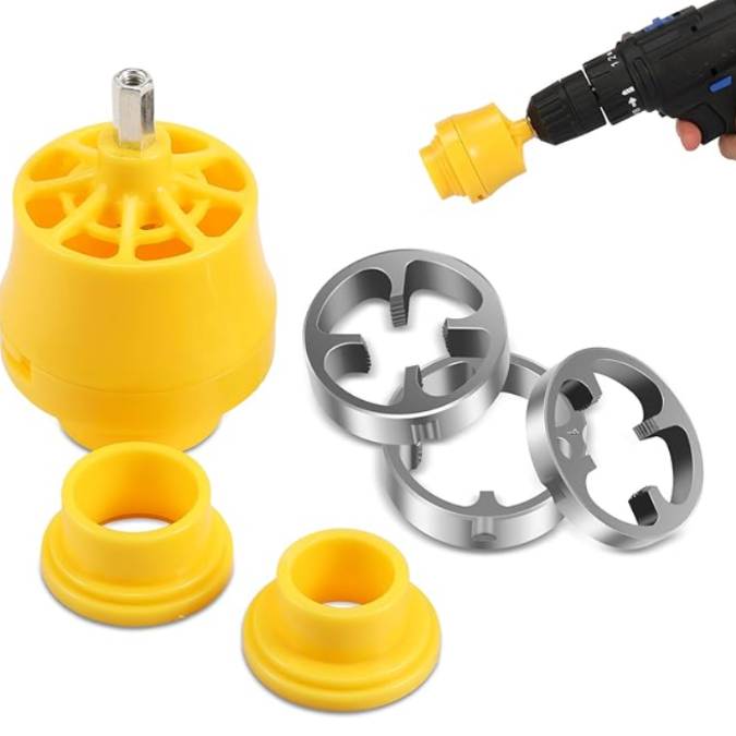 KIT ENROSCADOR DE TUBOS PARA TALADRO
