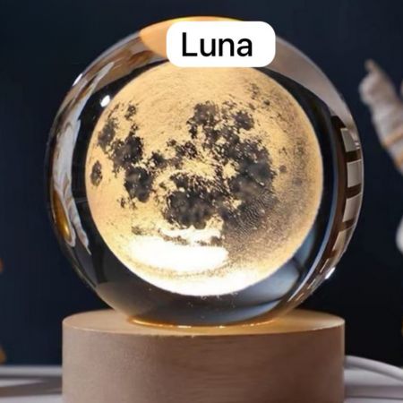 Lámpara Esfera de Cristal Decorativa OFERTA 2 X 1