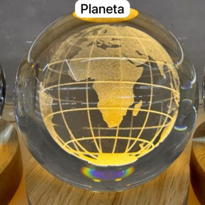 Lámpara Esfera de Cristal Decorativa OFERTA 2 X 1