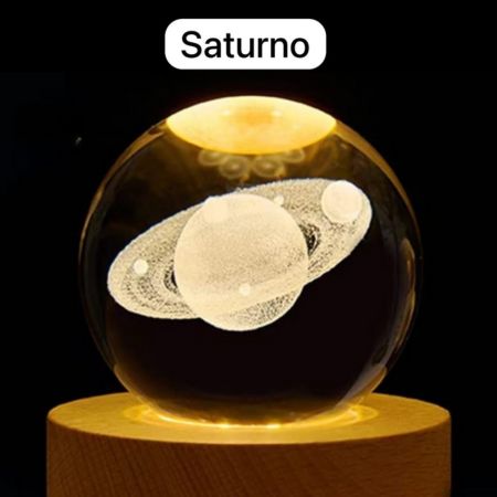 Lámpara Esfera de Cristal Decorativa OFERTA 2 X 1