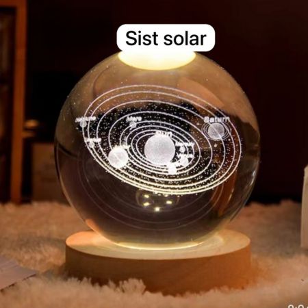 Lámpara Esfera de Cristal Decorativa OFERTA 2 X 1