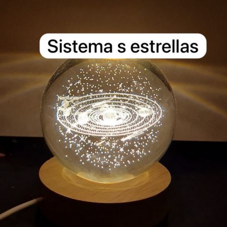 Lámpara Esfera de Cristal Decorativa OFERTA 2 X 1
